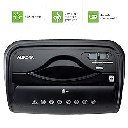 Aurora High-Security 6-Sheet Micro-Cut Paper Credit