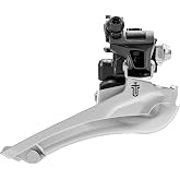 microSHIFT Sword Black Front Derailleur - 9-Speed, Double, 46-52t Max Ring, Braze-On