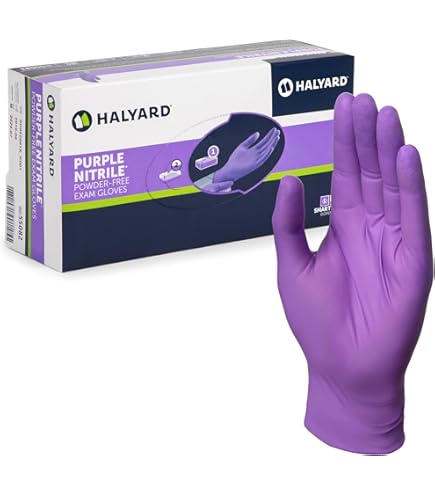かわHalyard Purple Nitrile-Xtra Sサイズ 3箱 Halyard Purple Nitrile and Pink Non Sterile Exam Gloves