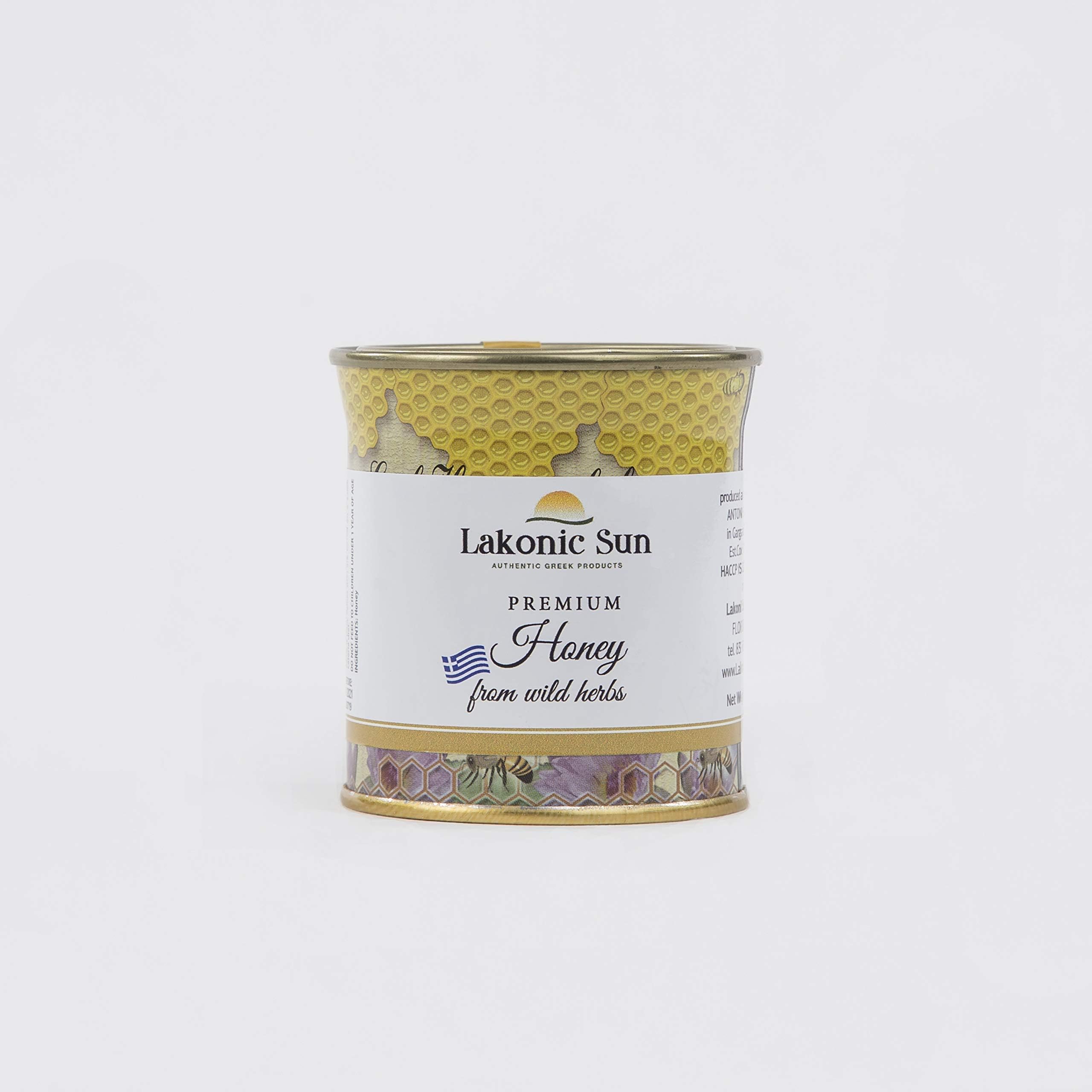 Greek Honey from Wild Herbs (Metallic Can - 250 grams)