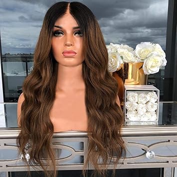 Amazon Com Figed Fashion Synthetic Long Wave Black Brown Color