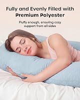 Nuliie Pregnancy Pillow U Shaped Full Body Pillow with Cooling Cover view 5