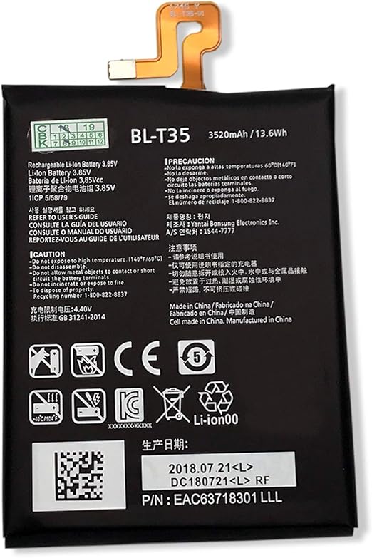 Amazon Com Cbk Replacement Internal Battery Bl T35 Blt35 For Google Pixel 2 Xl 6 0 13 6wh 3 85v 35mah