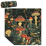 Gublec Mushroom Plants Drawing Picnic Blankets