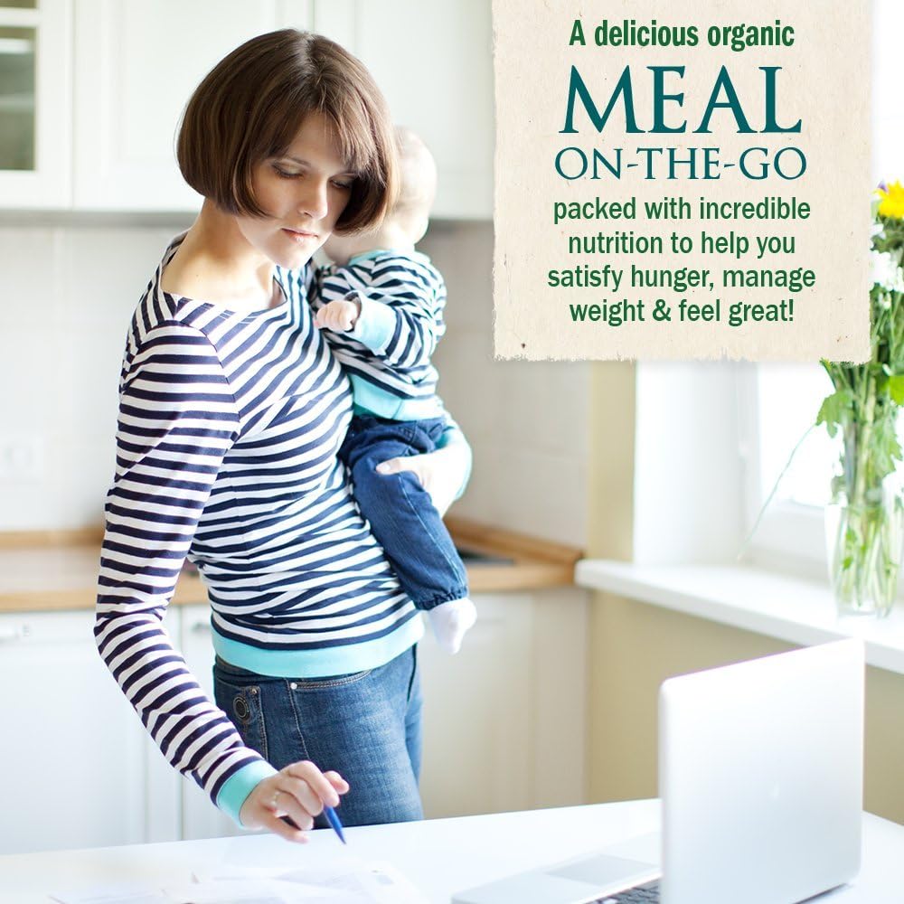 Garden of Life Raw Organic Meal Replacement Powder - Lightly Sweet, 14 Servings, 20g Plant Based Protein Powder, Superfoods, Greens, Vitamins Minerals & Probiotics, All-in-One Meal Replacement Shake: Health & Personal Care