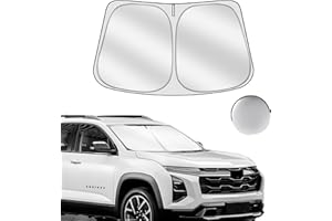 Sulagi Windshield Sun Shade for Chevy Equinox 2025 Foldable Sunshade Custom Fit Front Window Car Interior Accessories Protector Blocks UV Rays