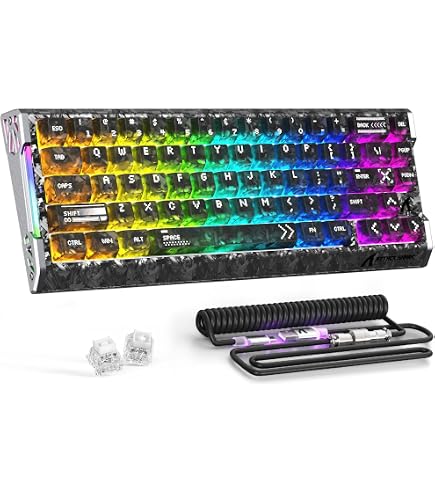 Amazon.com: ATTACK SHARK R68HE + X11 Ultra Gaming Keyboard & Mice