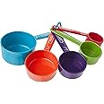 Farberware Professional Plastic Measuring Cups with Coffee Spoon, Set of 5, Colors may vary