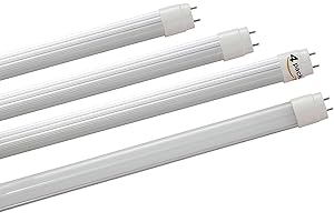 CYLED T8 2Ft 60cm 10-Watt Led Tube Light. Nortal White Color 5000K,Double Ended Input 20Watts Replacement Fluorescent Pack of