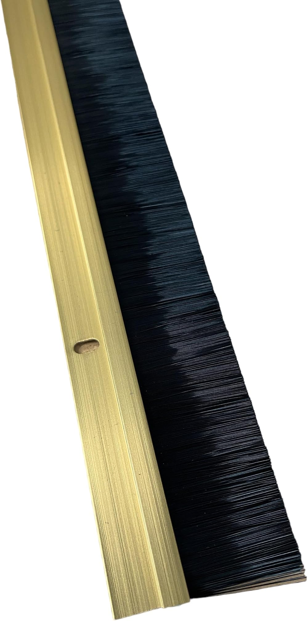 JAM2DAY Door Brush Draught Excluder Seal Aluminium 914mm Screw Fix 25mm Gap