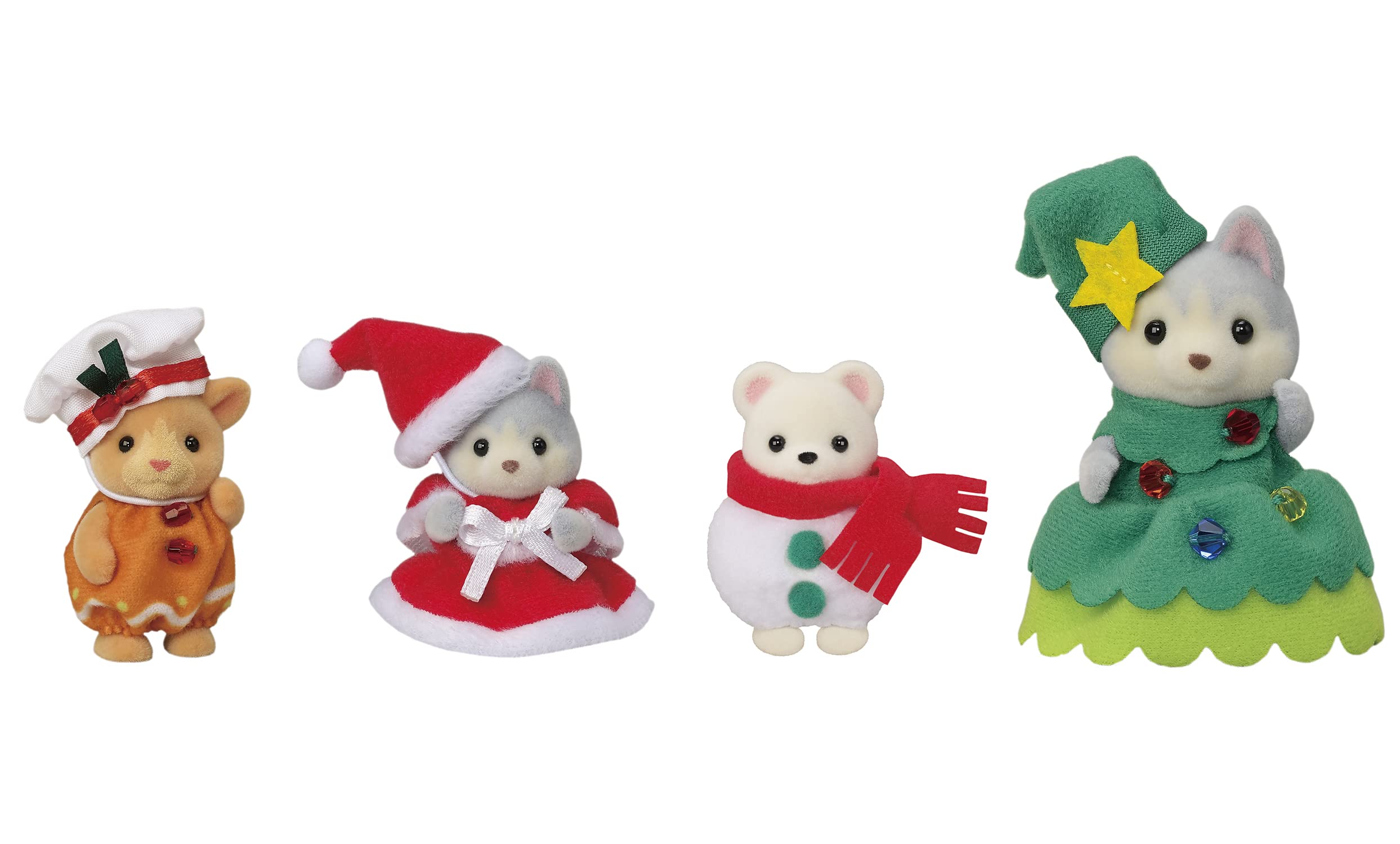 Sylvanian Families Epoch Sylvanian Families Epoch Sylvanian Families, Seasonal (Happy Christmas Friends), S-208 ST Mark Certified, For Ages 3 and Up, Toy