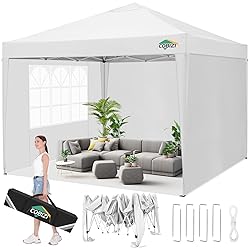 COBIZI 10x10 Pop Up Canopy Tent with Removable
