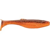 CrushCity Mayor Soft Plastic Paddle Tail Swimbait, Strong Kicking Action for Swim Jigs, Underspins &amp; Bass Fishing, 3", Red Craw