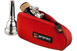 Protec Trombone/Alto Sax Neoprene Mouthpiece Pouch, Red