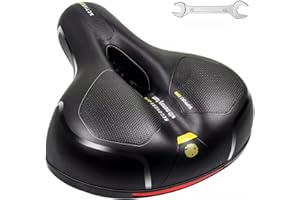 EIIEHX Comfortable Bike Seat, Dual Shock Absorbing Ball Anti-Slip Bicycle Saddle Universal Waterproof Bicycle Seat for Men Wo