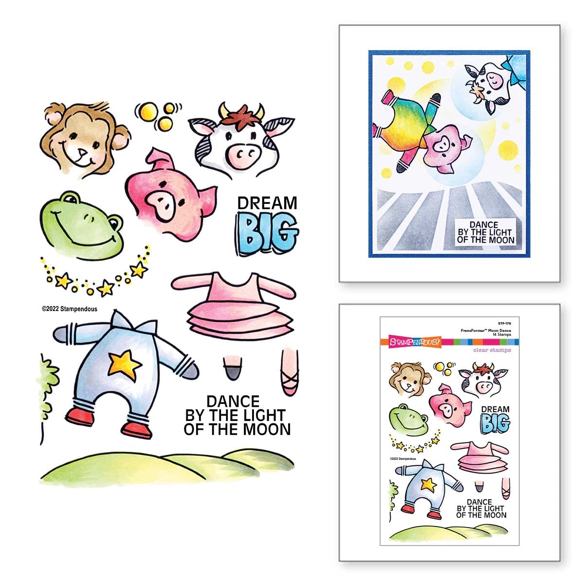 Spellbinders Stampendous FransFormer™ Moon Dance Clear Stamps