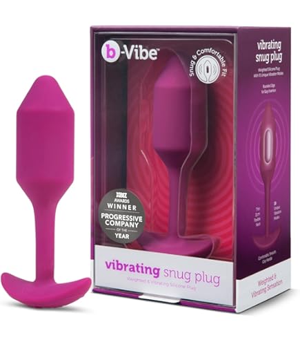Amazon.com: b-Vibe Snug Plug 2, Weighted Silicone Butt Plug, Beginner Anal  Plugs