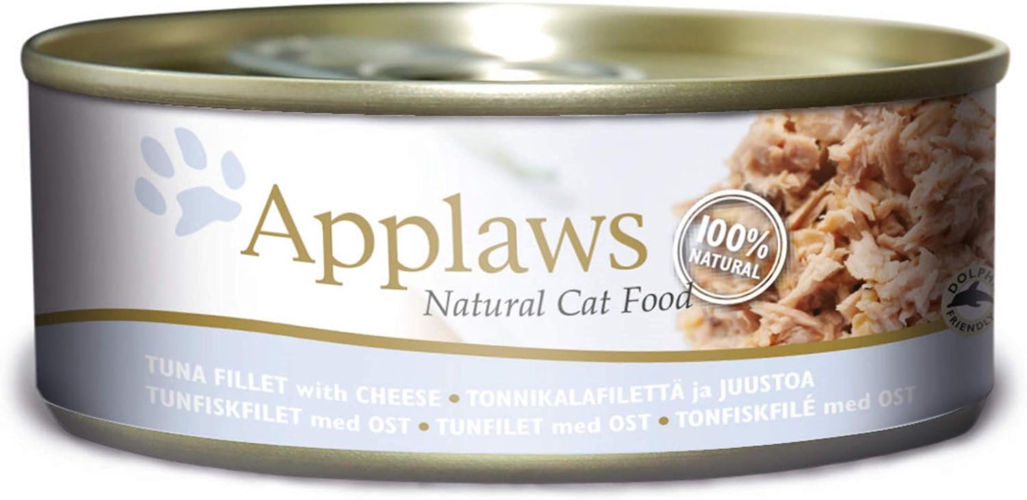 Applaws Natural Wet Cat Food Tuna with Cheese 156g Tins (Total Pack of 24) Amazon.co.uk Pet