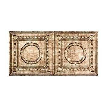 Fasade Easy Installation Rosette Bermuda Bronze Glue Up Ceiling