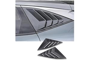 MUXEE 2Pcs Rear Side Window Louvers Air Vent Scoop Shades Cover Blinds Trim for Hyundai Tucson 2022 2023 2024 2025 - ABS Carbon Fiber Sport Interior Accessories（NOT FIT Tucson nline）