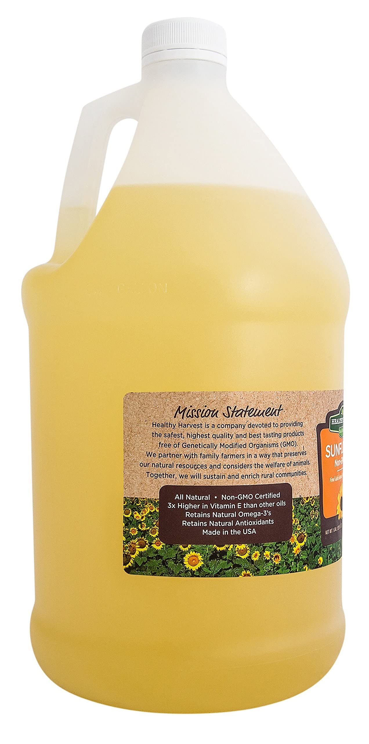 Healthy Harvest NonGMO Sunflower Oil Healthy Cooking Oil for Cooking