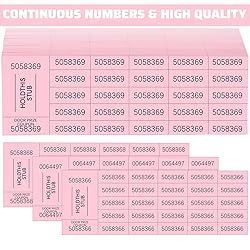 Kosiz 504 Sheets 25 Bid Raffle Ticket with
