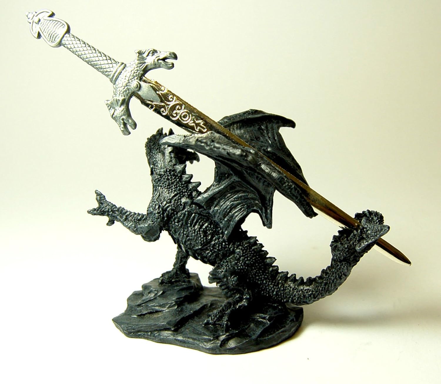 Stock4u Dragon Ornament with Sword Letter Opener, 10 cm, Grey,Brown - Image 4