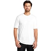 District Made Mens Perfect Tri Crew Tee. DM130 White | Amazon.com
