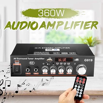  Multichannel Amplifiers 360w Hifi 2ch 12v Car