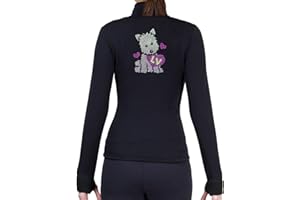 NY2 SPORTSWEAR Figure Skating Polartec Polar Fleece Jacket with Rhinestones JR286 - Child Sizes
