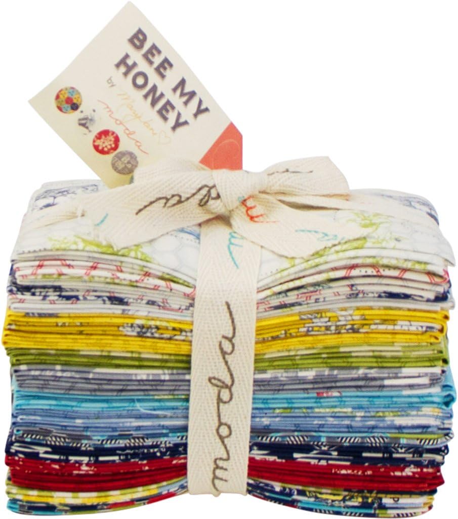 Mary Jane Butters Bee My Honey 27 Fat Eighths 9 X 22 Quilting Fabric Moda 11620f8 Amazon Co Uk Kitchen Home