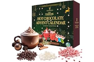 TILZ Hot Chocolate Advent Calendar 2025 - Gourmet Luxury 24 Hot Chocolate Selection Variety Flavours - Food Advent Calendars Gifts Set For Men Women Children