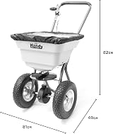 The Handy Broadcast Spreader 36kg Hopper Adjustable Control Pneumatic Tyres view 5