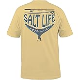 Salt Life Mens Salt Life Reel Wicked Short Sleeve Tee