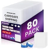 Trading Card Shipping Supplies 80 Pack, 3.5"x4.5" Card Shipping Protectors with Soft Sleeves &amp; Tape, Semi-Rigid Card Holder for Mailing Sports, Trading &amp; Collectible Cards - Card Shipping Kit