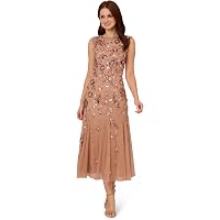 Amazon.com: Adrianna Papell Women's Beaded Mesh Column Dress,  Black/Rosegold, 12 : Clothing, Shoes & Jewelry