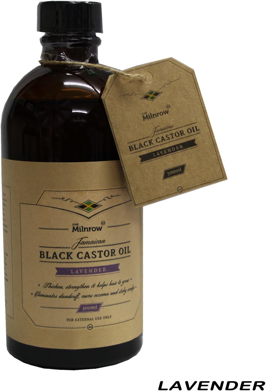 June Milnrow Jamaican BLACK CASTOR OIL For Hair Growth & loss Treatment (Lavender, 200ml)