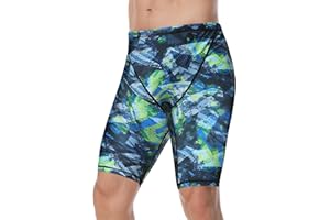 KGKE Mens-Swim-Jammers Athletic-Swimwear Quick-Dry-Shorts Durable-Team-Swimsuits - Drawstring Competition Swimming UPF50+