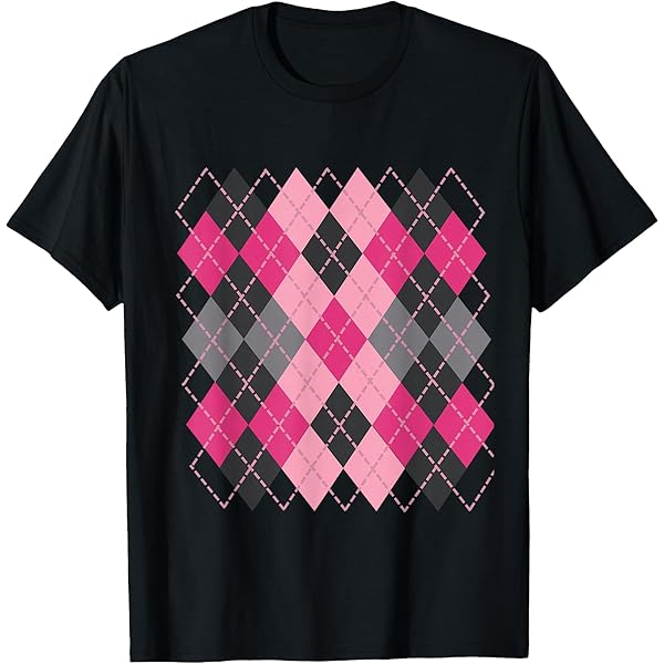 Amazon.com: Retro Argyle Rockabilly T-Shirt T-Shirt : Clothing