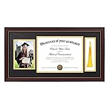 upsimples 11x22 Diploma Frame with Tassel Holder