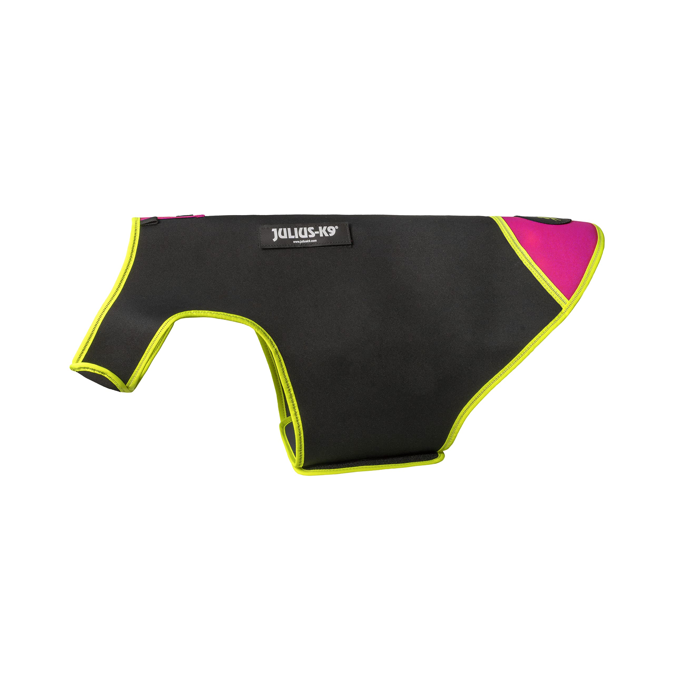 IDC Neoprene Dog Jacket, Size: XL, Black and Pink — image 1