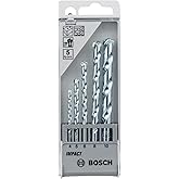 Bosch Jogo Broca para alvenaria CYL-1 Ø4-5-6-8-10 mm