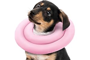 Pawfun Dog Cones for Small Size Dogs, Comfortable Soft Cone for Dogs After Surgery to Stop Licking, Adjustable Dog Recovery Collars Cones Elizabethan Donut Collar for Doggie Puppy Small Medium Dogs