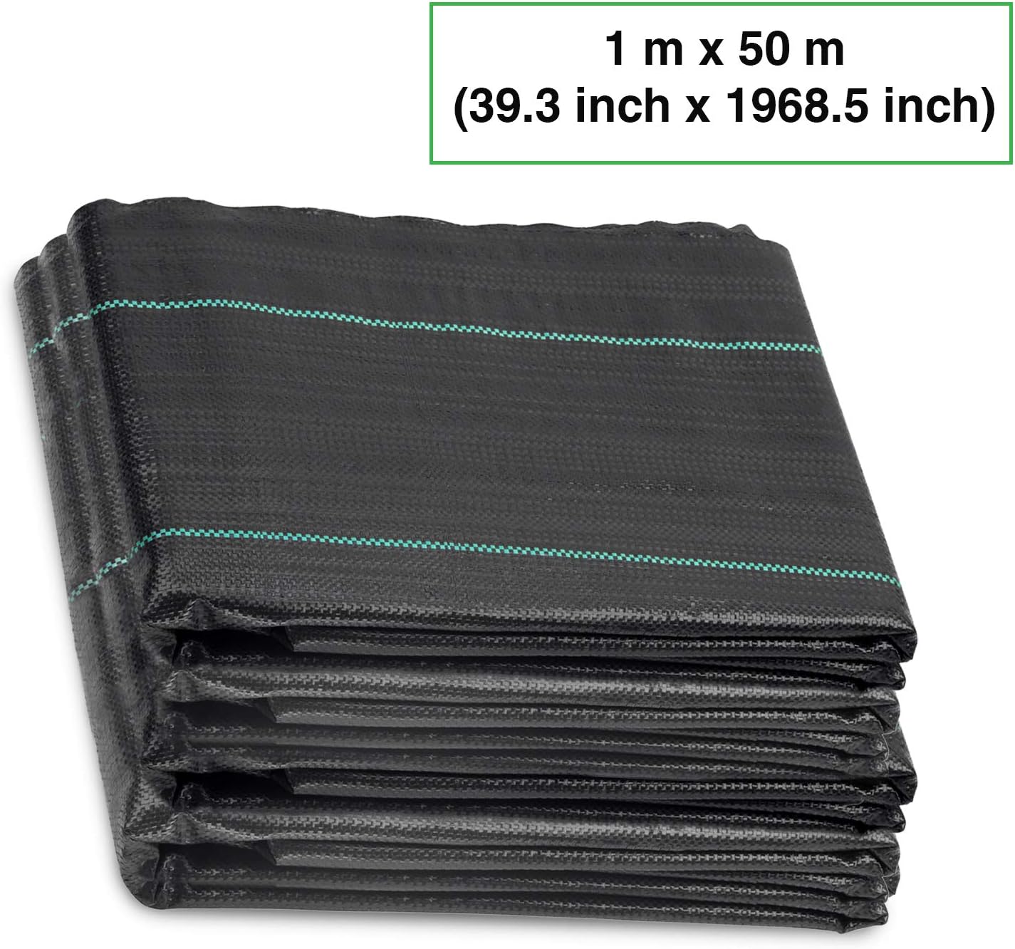 ANSIO Weed Control Membrane 1Mx50M Heavy Duty Weed Control Fabric,Ground cover Membrane - Image 3