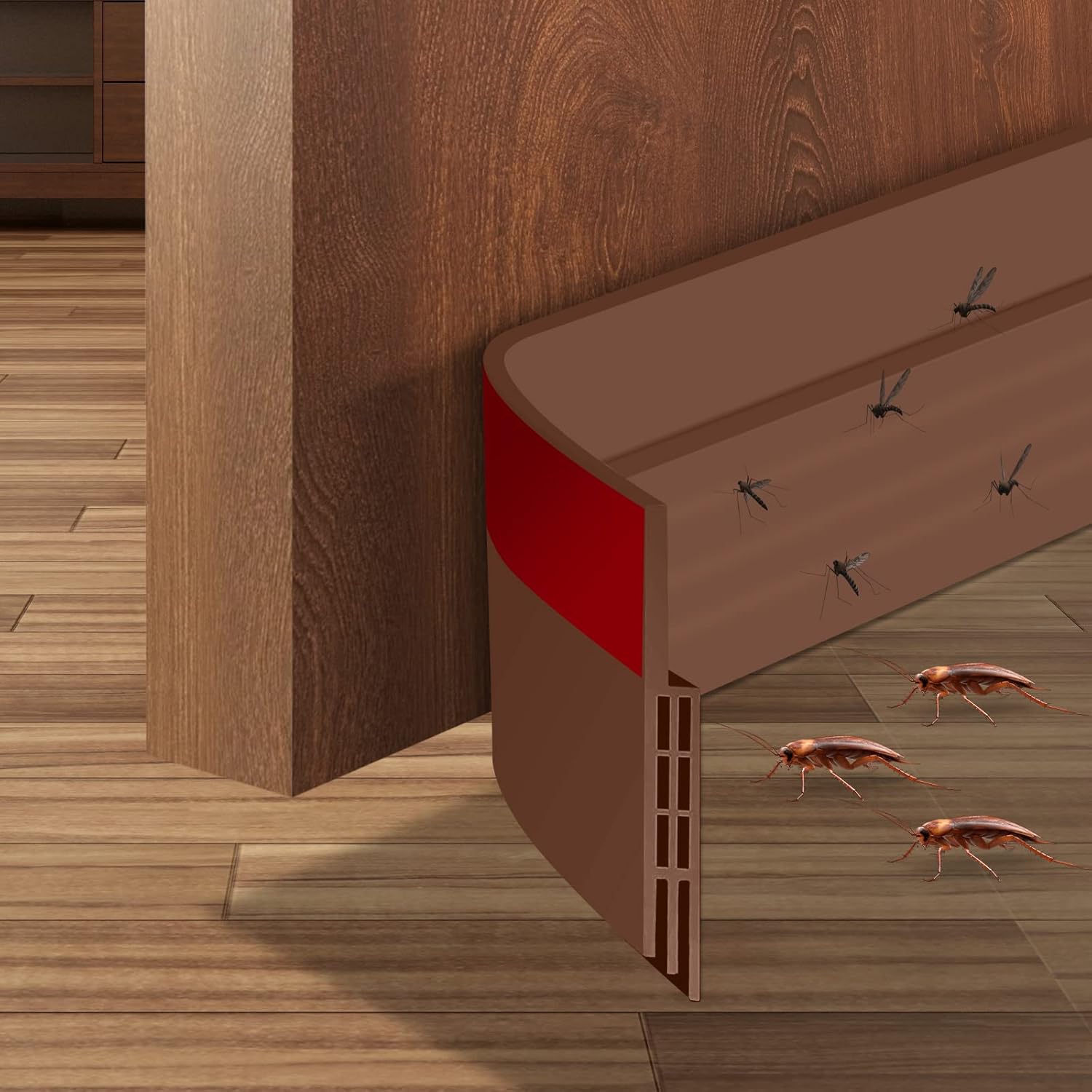Draft Stoppers - Ainiv Door Draft Stopper Under Door Seal, 2