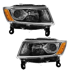 TRQ 2 Piece Headlight Assembly Set Driver