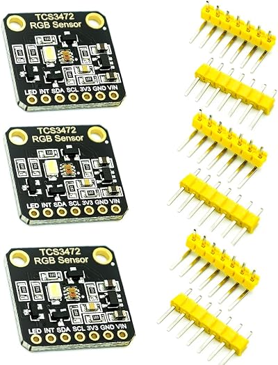 Hailege 3pcs TCS34725 RGB Color Sensor Module with IR Filter