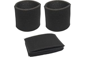 SANFAY 3 Pack 90585 Foam Sleeve Filter Replacement Compatiable with Shop Vac for Vacmaster & for Genie Shop Wet Dry Vacuums,VF2001 Foam Replacements Filters for Wet Dry Vacuum Cleaner