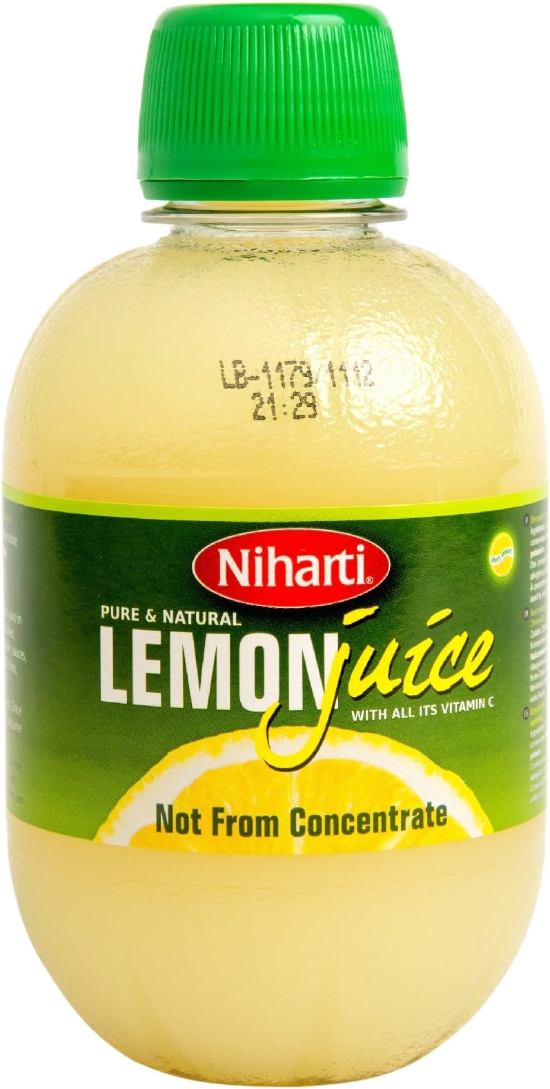 Niharti Pure and Natural Lemon Juice 280 ml (Pack of 12)