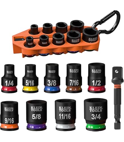 Klein Tools 65239 20-Piece Flip Socket Set with KNECT System and